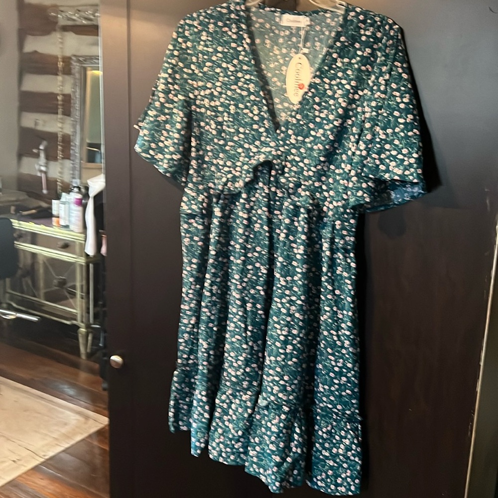 Coolmee  floral ladies dress Medium